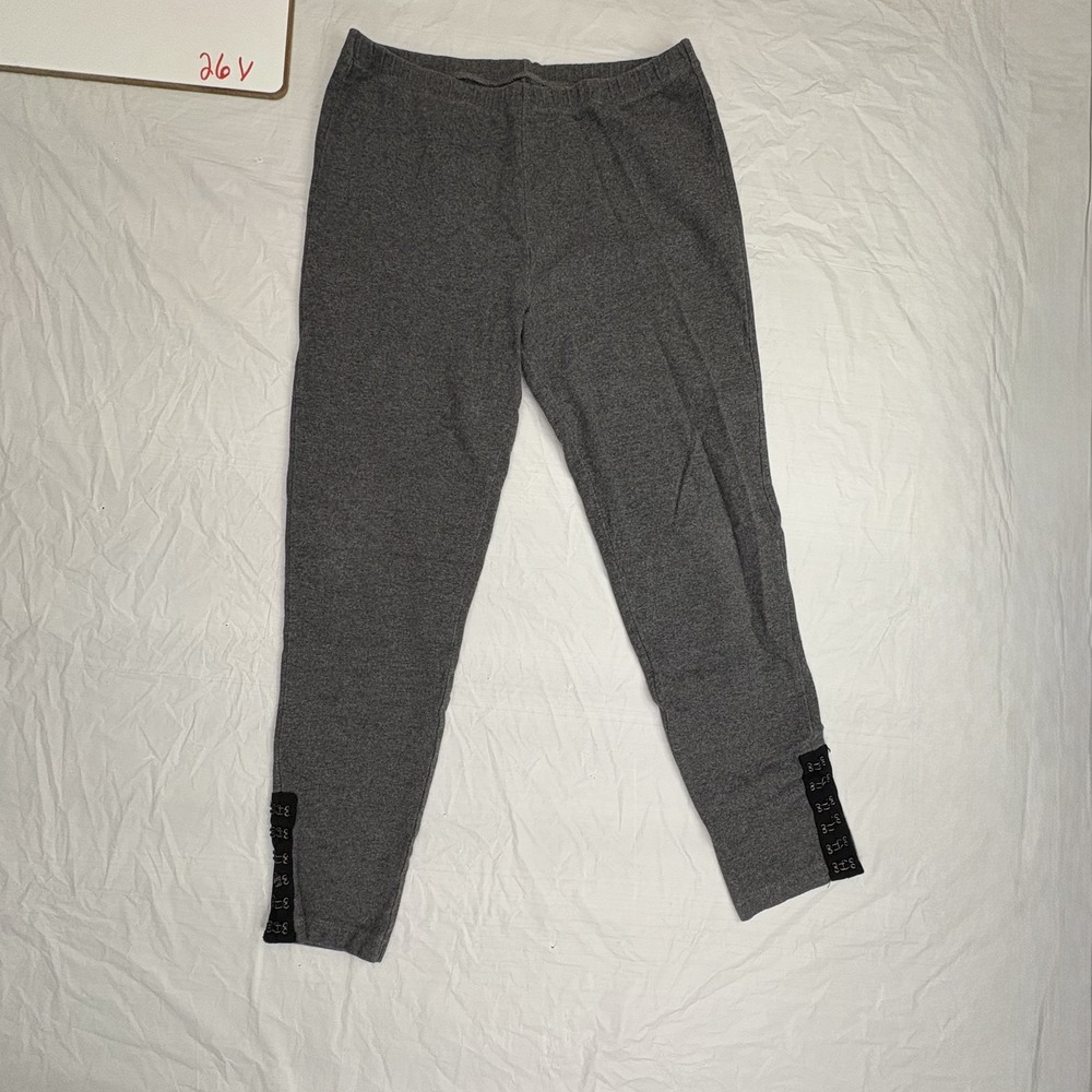 Ann Taylor LOFT womens leggings loungewear, size Large, hooks at ankles, capri